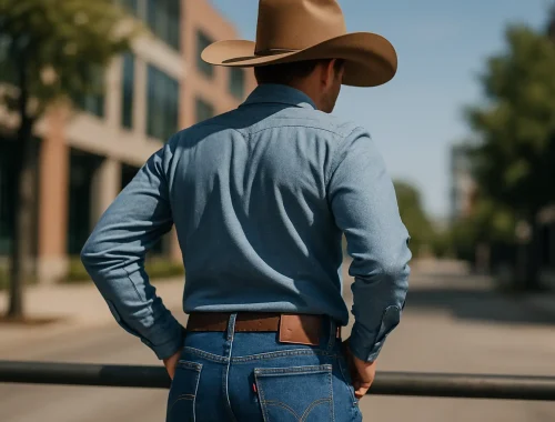 Calça Levis no estilo country sem erro