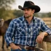 Camisa country masculina manga longa certa