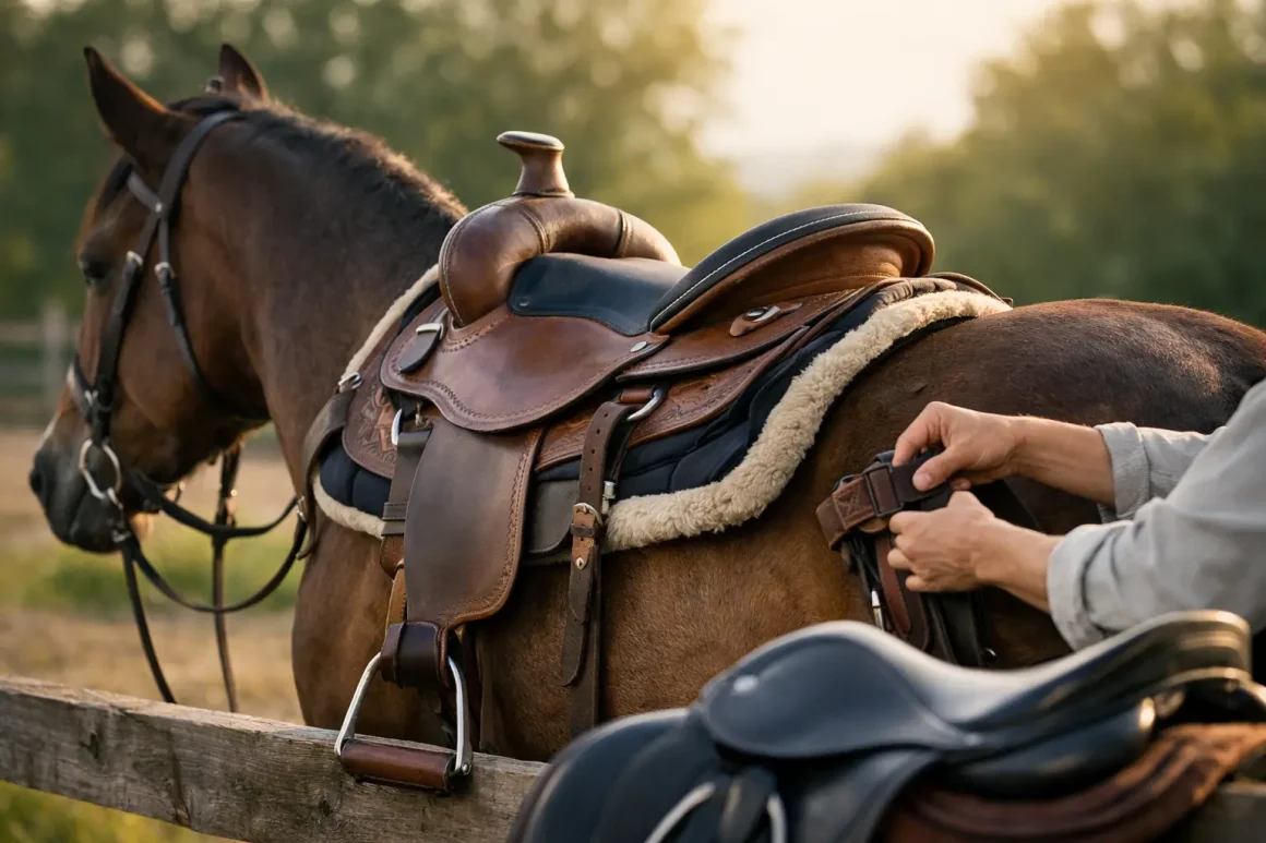 Como escolher arreio para cavalo de passeio