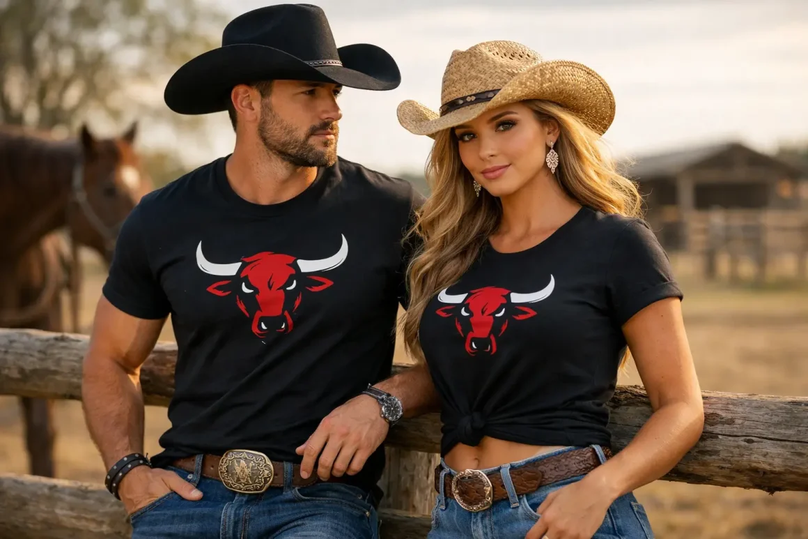 Camiseta Top Bulls: estilo country de verdade