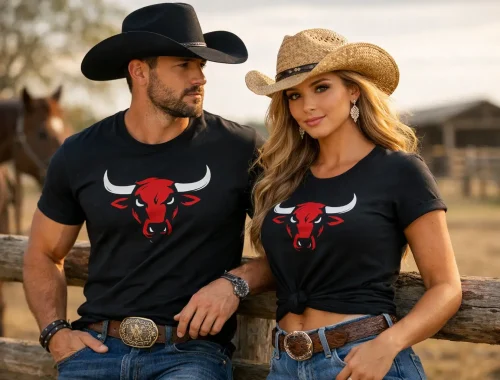 Camiseta Top Bulls: estilo country de verdade