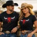 Camiseta Top Bulls: estilo country de verdade