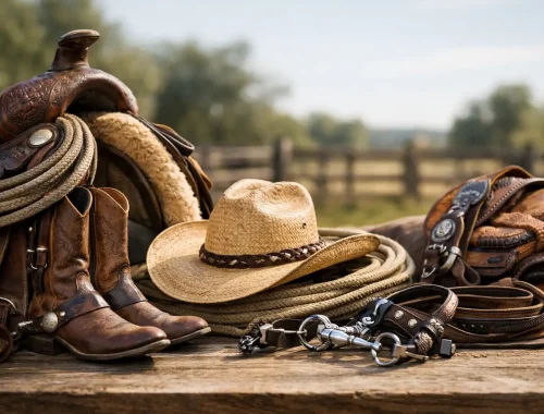 Guia de equipamentos para montaria western