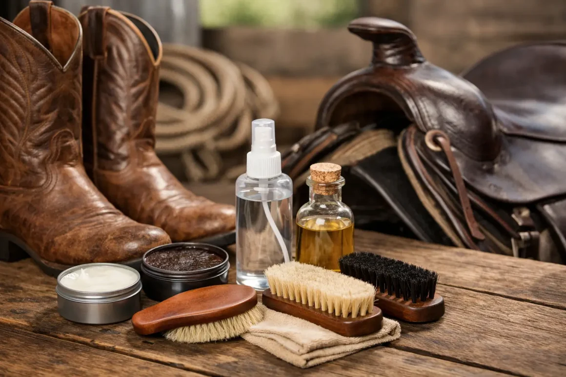 Kit limpeza couro para bota e sela certo