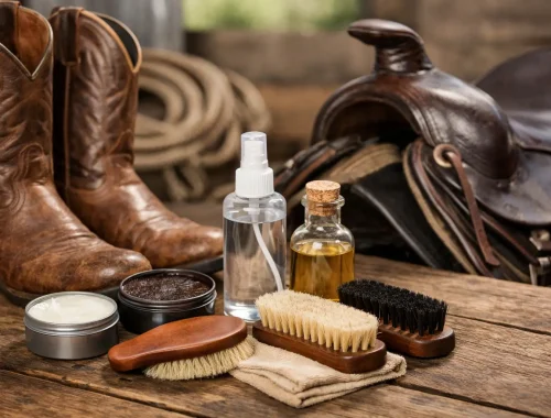 Kit limpeza couro para bota e sela certo
