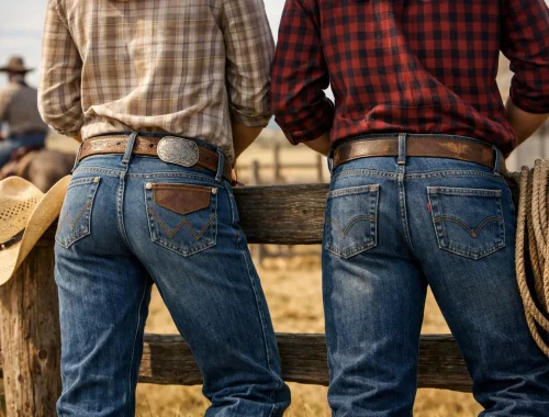 Wrangler ou Levi's para estilo country?