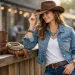 Como combinar acessórios country em looks casuais