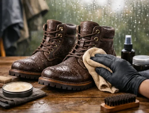Como conservar bota de couro da chuva passo a passo