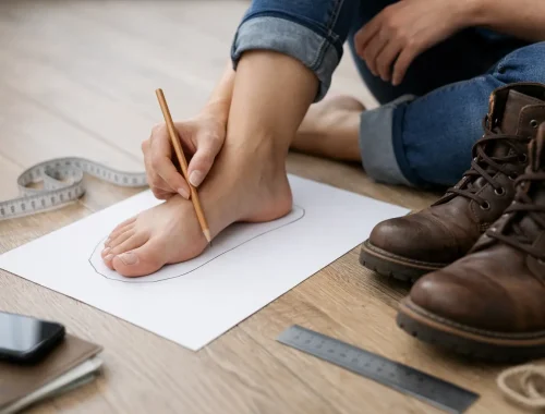 Como medir o pé para comprar botas online