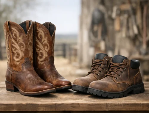 Diferenças entre bota texana e botina de trabalho