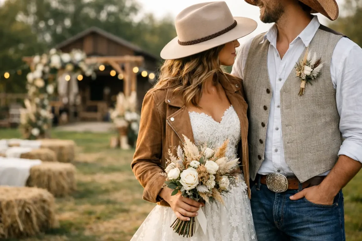 Looks country para casamento rústico no campo