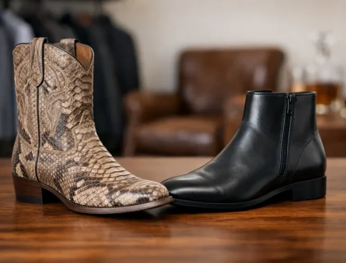 Bota exótica ou couro liso: qual escolher?