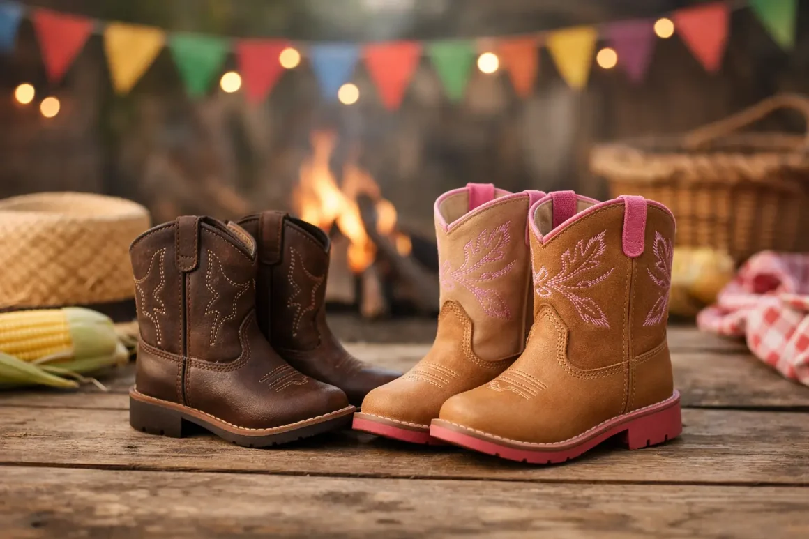 Bota infantil para festa junina: como escolher