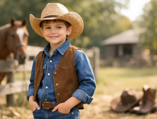 Moda country infantil masculina sem exagero