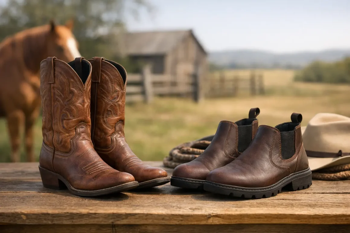 Diferença entre Bota Western e Botina no Campo