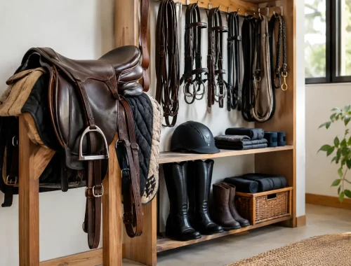 Como organizar equipamentos de montaria em casa